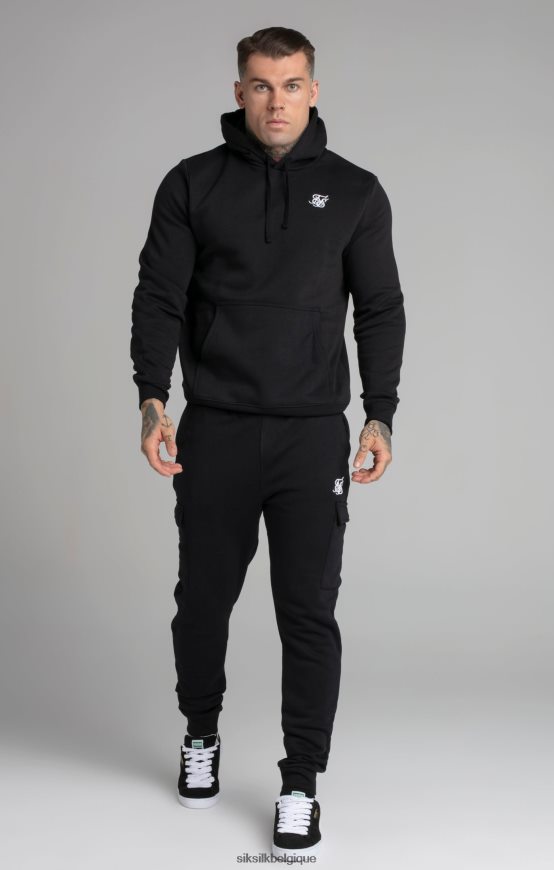 sweat à capuche essentiel noir vêtements Hommes SikSilk AS2ZD422