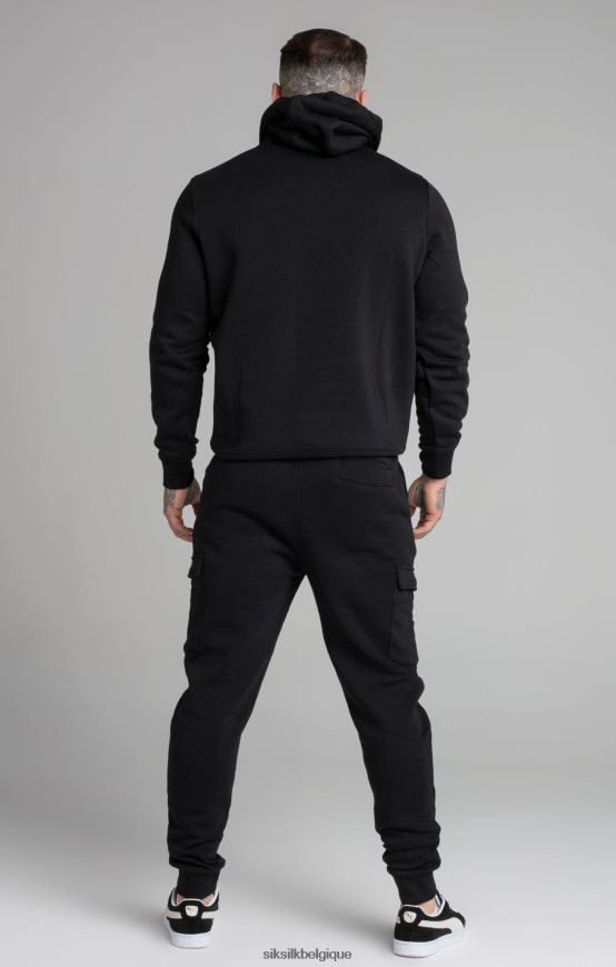 sweat à capuche essentiel noir vêtements Hommes SikSilk AS2ZD422