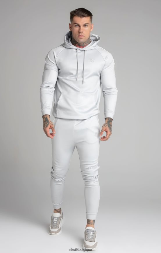 sweat à capuche gris à empiècements vêtements Hommes SikSilk AS2ZD411
