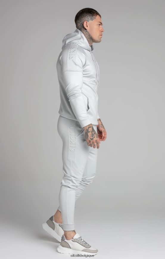 sweat à capuche gris à empiècements vêtements Hommes SikSilk AS2ZD411