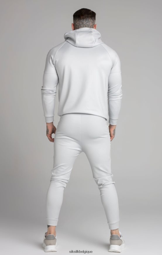 sweat à capuche gris à empiècements vêtements Hommes SikSilk AS2ZD411
