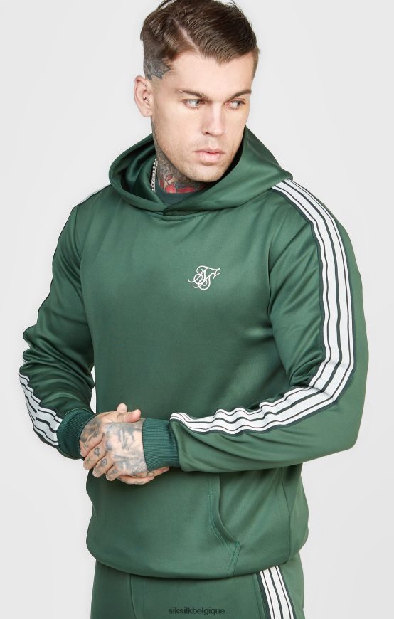 sweat à capuche intelligent vert vêtements Hommes SikSilk AS2ZD434