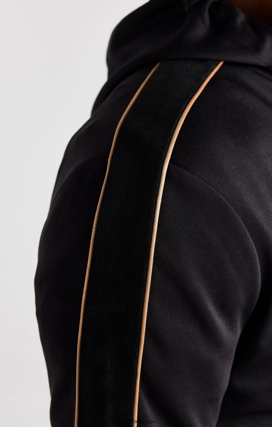 sweat à capuche noir zippé vêtements Hommes SikSilk AS2ZD413