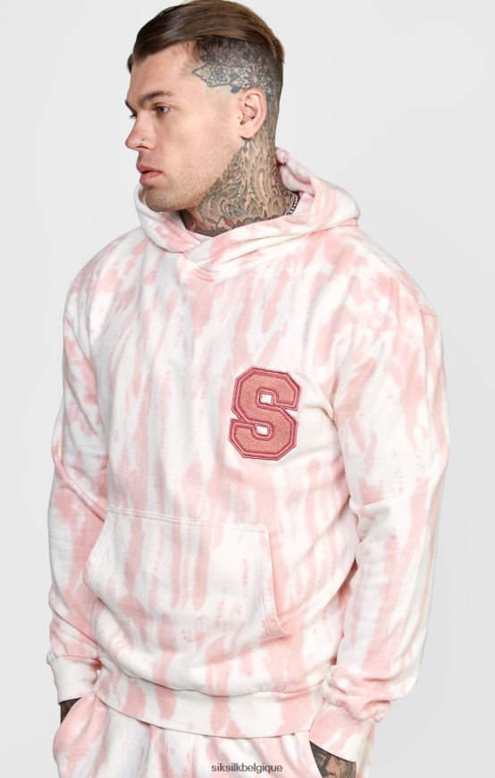 sweat à capuche rose tie-dye vêtements Hommes SikSilk AS2ZD421
