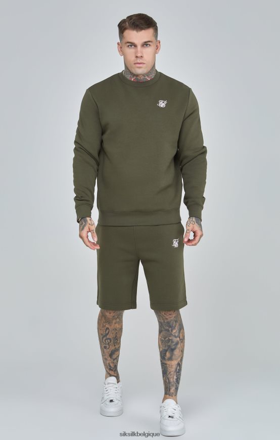 sweat essentiel kaki vêtements Hommes SikSilk AS2ZD441