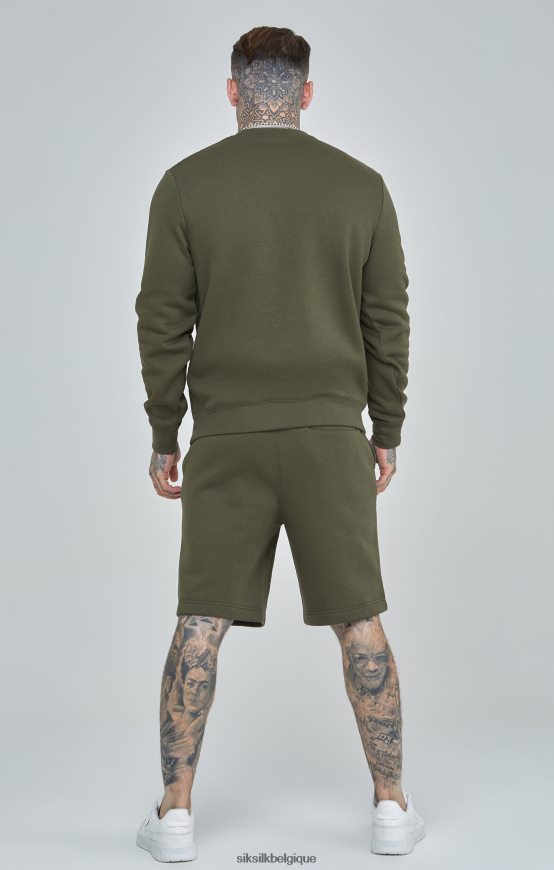 sweat essentiel kaki vêtements Hommes SikSilk AS2ZD441