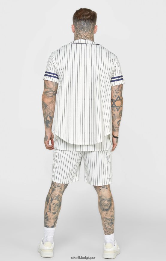 maillot de baseball beige vêtements Hommes SikSilk AS2ZD391