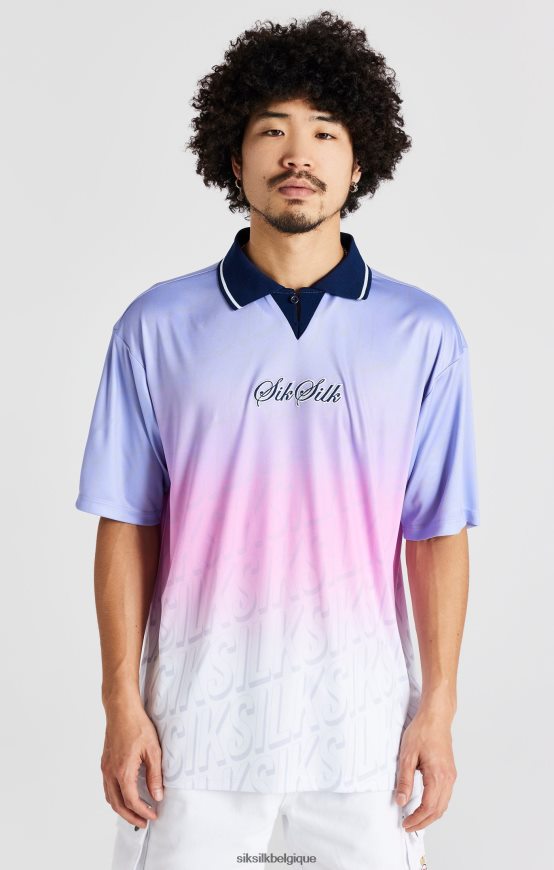 maillot de football bleu marine vêtements Hommes SikSilk AS2ZD382