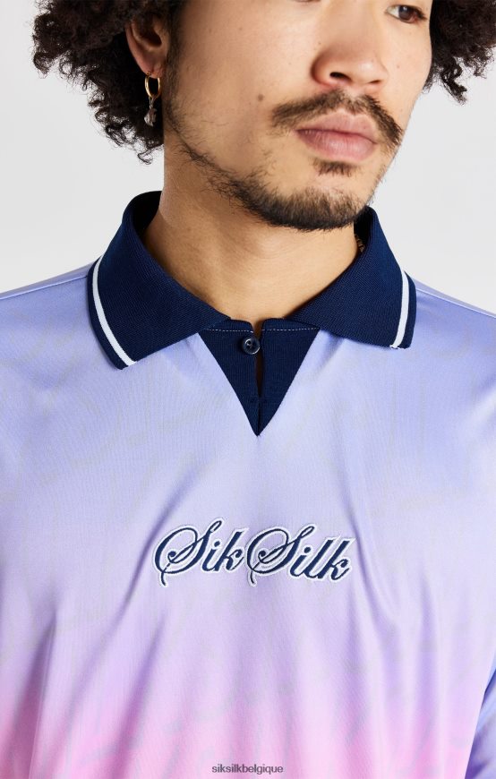 maillot de football bleu marine vêtements Hommes SikSilk AS2ZD382