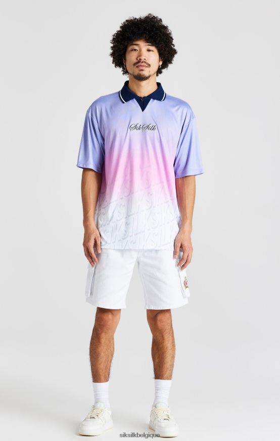 maillot de football bleu marine vêtements Hommes SikSilk AS2ZD382