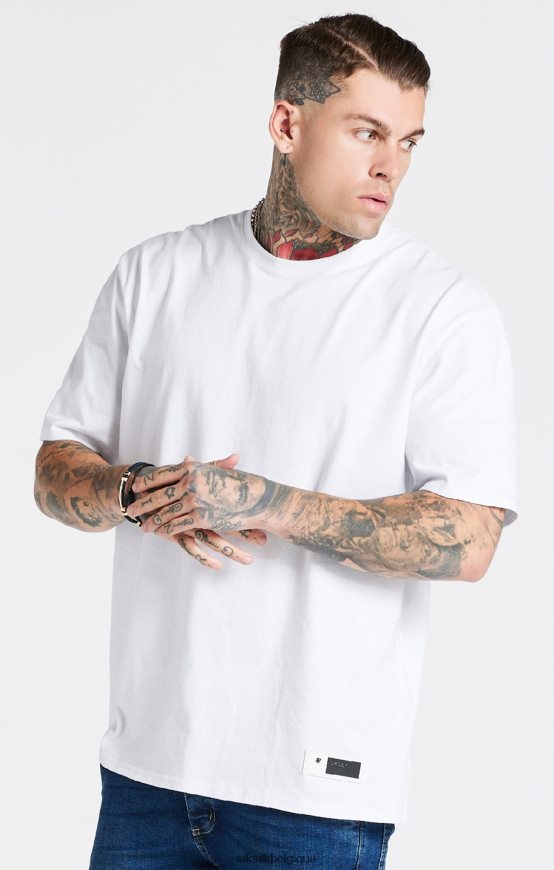 t-shirt blanc surdimensionné vêtements Hommes SikSilk AS2ZD410