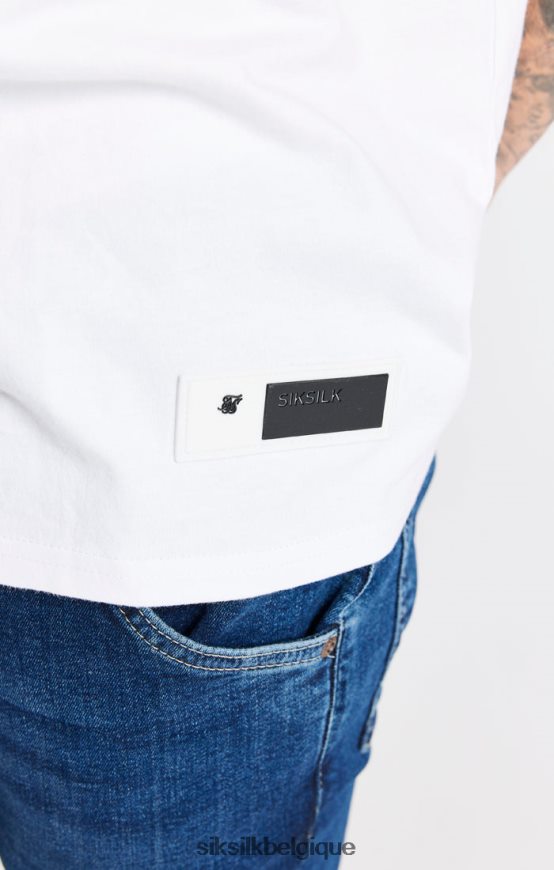 t-shirt blanc surdimensionné vêtements Hommes SikSilk AS2ZD410