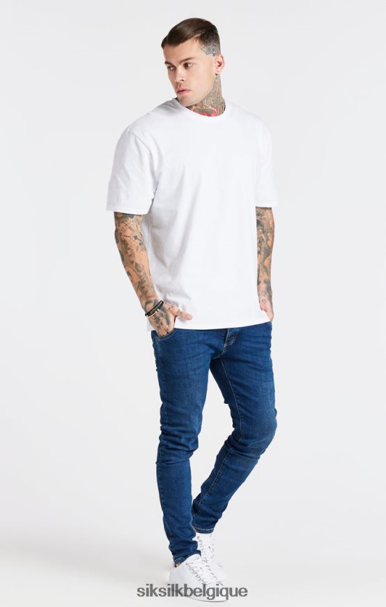 t-shirt blanc surdimensionné vêtements Hommes SikSilk AS2ZD410