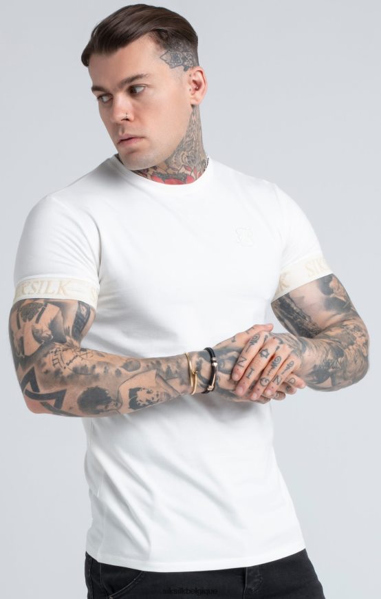 t-shirt écru à poignets élastiques vêtements Hommes SikSilk AS2ZD367
