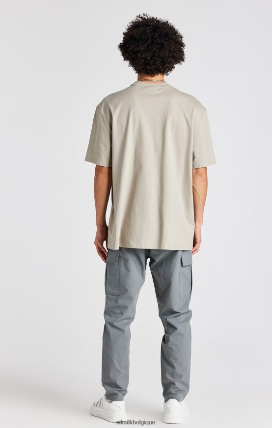 t-shirt oversize à chaîne beige vêtements Hommes SikSilk AS2ZD392