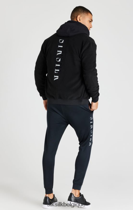 blouson aviateur noir réfléchissant vêtements Hommes SikSilk AS2ZD475