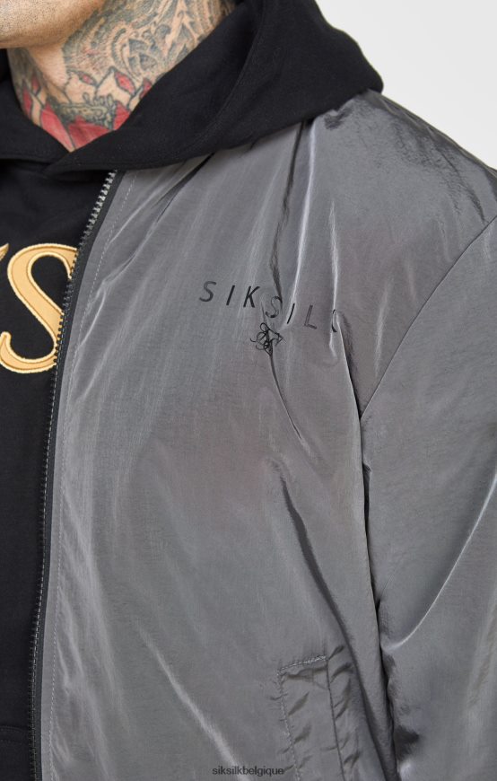 bomber réversible noir vêtements Hommes SikSilk AS2ZD502