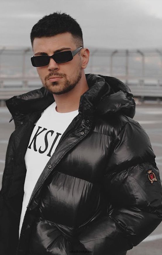 doudoune noire vêtements Hommes SikSilk AS2ZD477