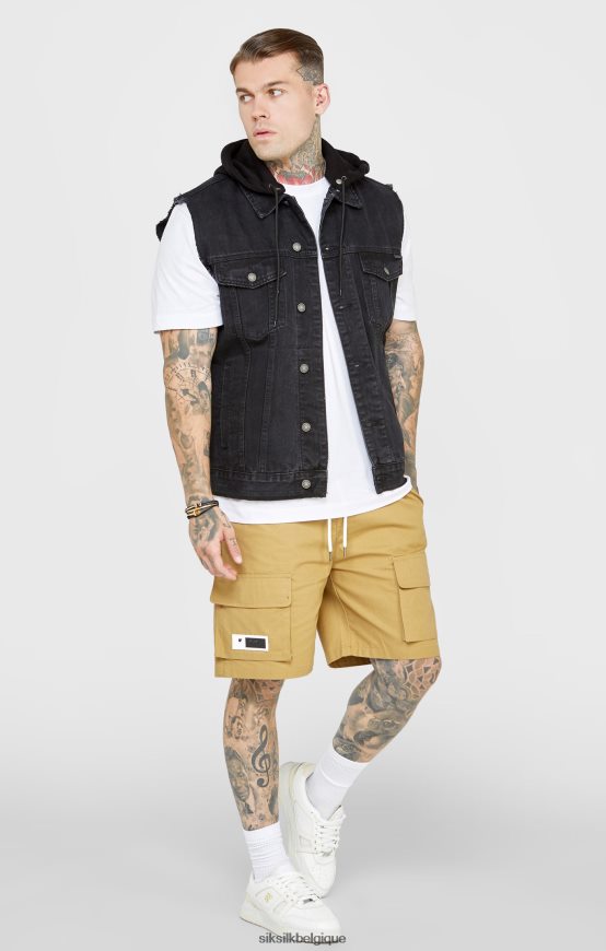 gilet à capuche noir vêtements Hommes SikSilk AS2ZD472