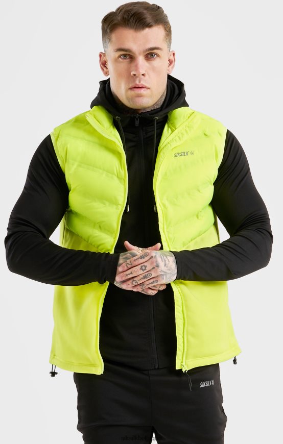 gilet de sport jaune vêtements Hommes SikSilk AS2ZD492