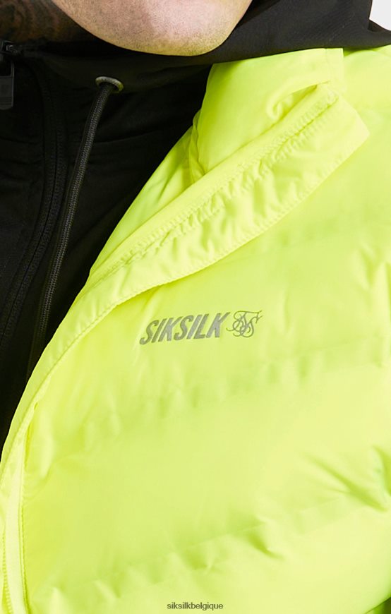 gilet de sport jaune vêtements Hommes SikSilk AS2ZD492