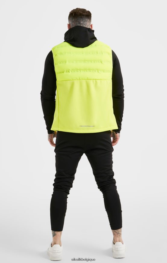 gilet de sport jaune vêtements Hommes SikSilk AS2ZD492