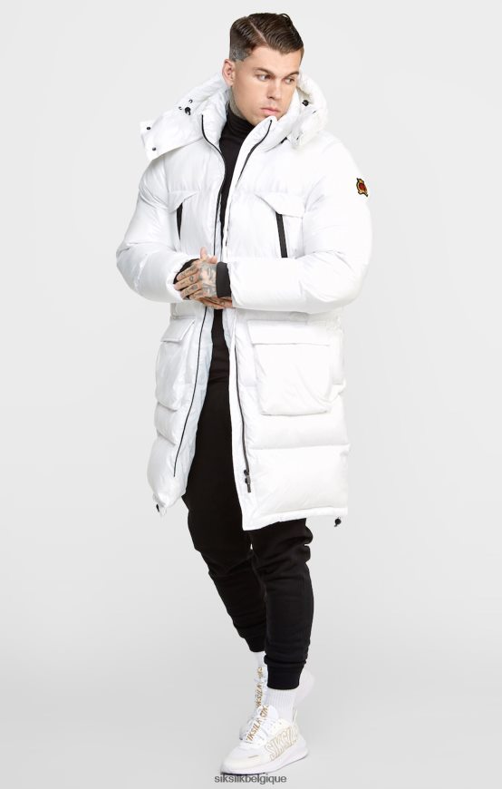 manteau de manager blanc vêtements Hommes SikSilk AS2ZD488
