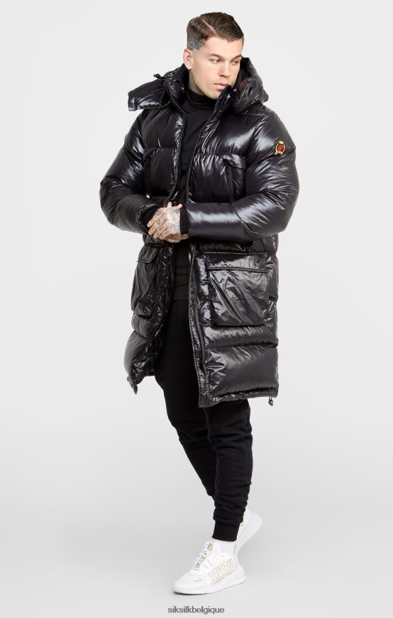 manteau de manager noir vêtements Hommes SikSilk AS2ZD497