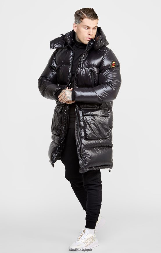 manteau de manager noir vêtements Hommes SikSilk AS2ZD497
