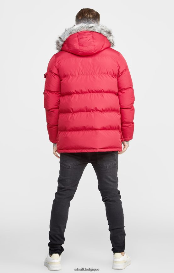 parka arctique rouge vêtements Hommes SikSilk AS2ZD470