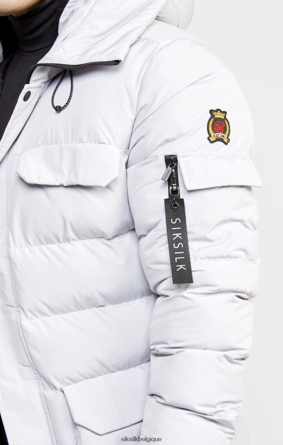 parka grise vêtements Hommes SikSilk AS2ZD487