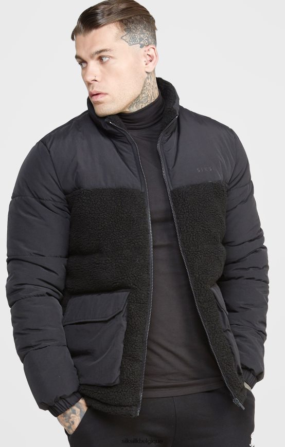veste bulle noire vêtements Hommes SikSilk AS2ZD494