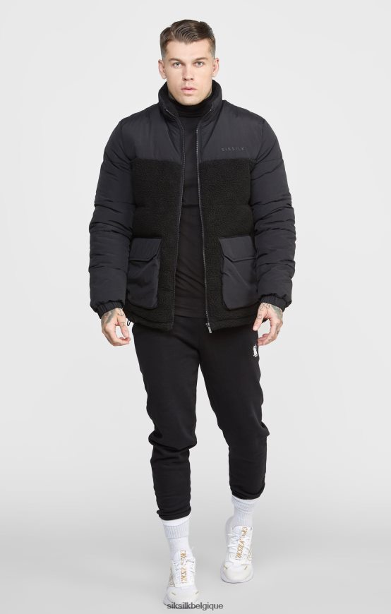 veste bulle noire vêtements Hommes SikSilk AS2ZD494