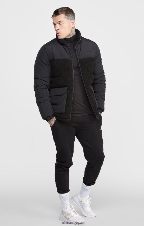 veste bulle noire vêtements Hommes SikSilk AS2ZD494