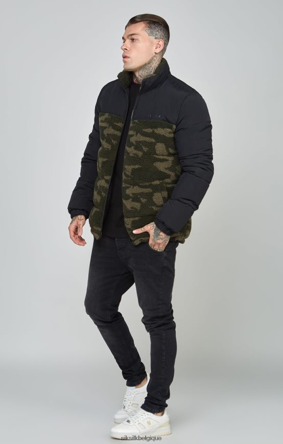 veste bulle sherpa noire vêtements Hommes SikSilk AS2ZD485