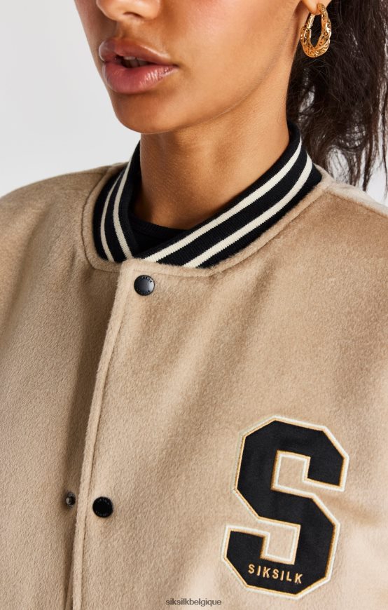 veste universitaire écru anniversaire vêtements Hommes SikSilk AS2ZD486