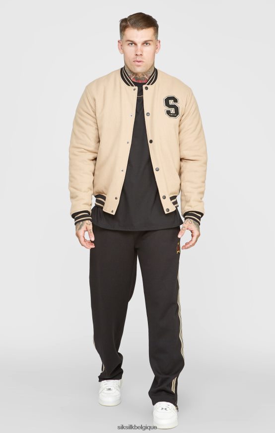 veste universitaire écru anniversaire vêtements Hommes SikSilk AS2ZD486