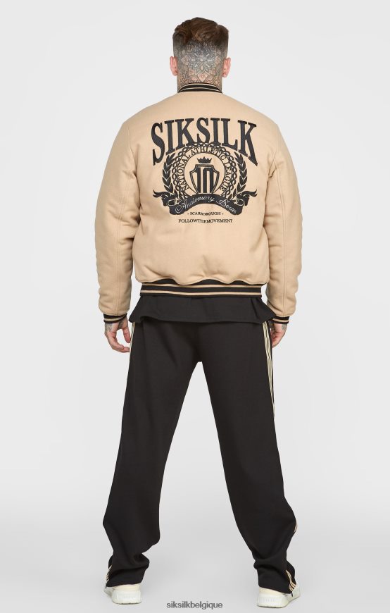 veste universitaire écru anniversaire vêtements Hommes SikSilk AS2ZD486