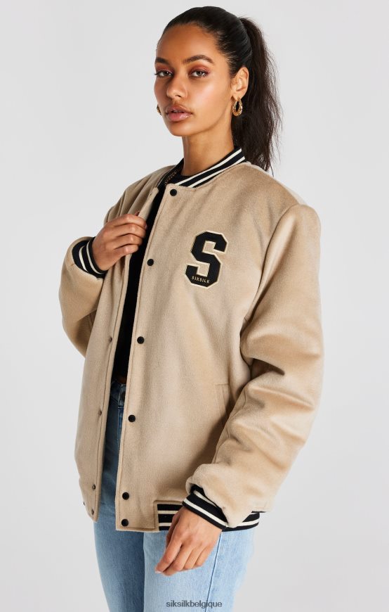 veste universitaire écru anniversaire vêtements Hommes SikSilk AS2ZD486