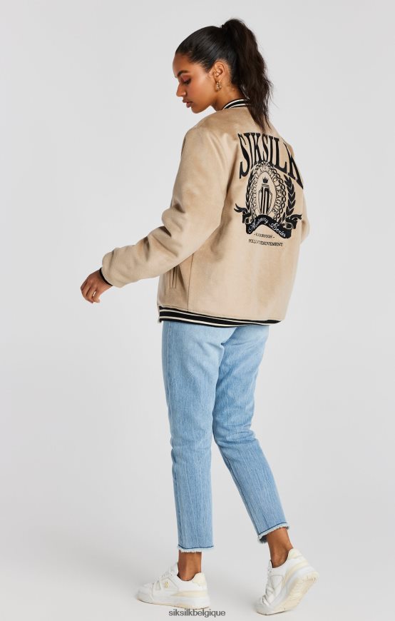 veste universitaire écru anniversaire vêtements Hommes SikSilk AS2ZD486